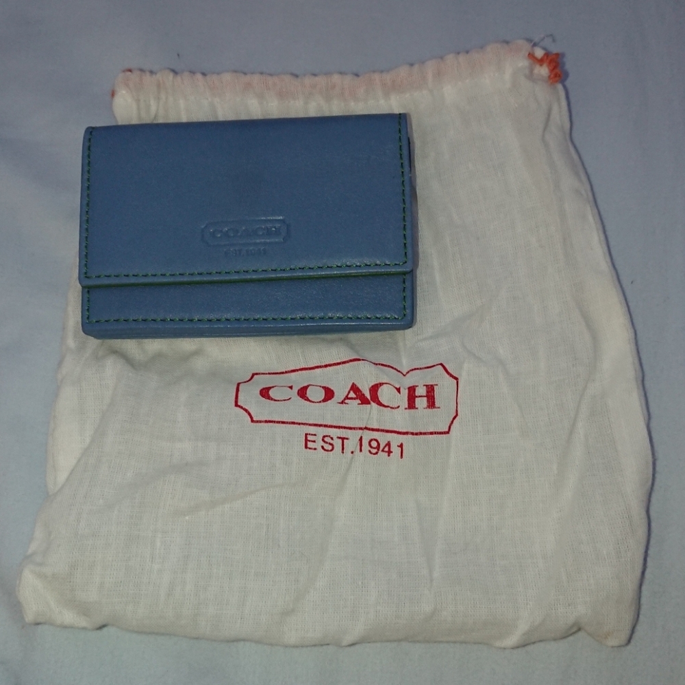 Coach Smooth Leather Card Wallet